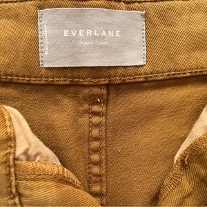 Everlane The Organic Wide-Leg Pant in Tapenade